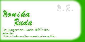 monika ruda business card